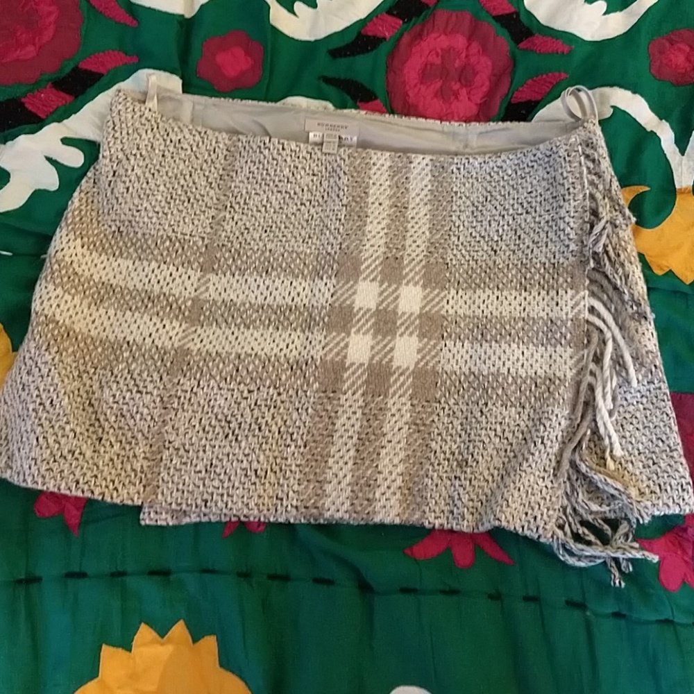 Burberry London Classic Print Mini Wrap Skirt